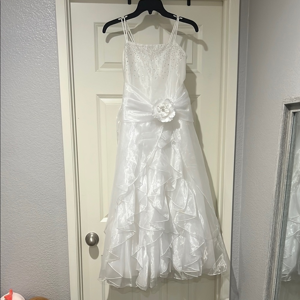 Elegant White Kids Dress